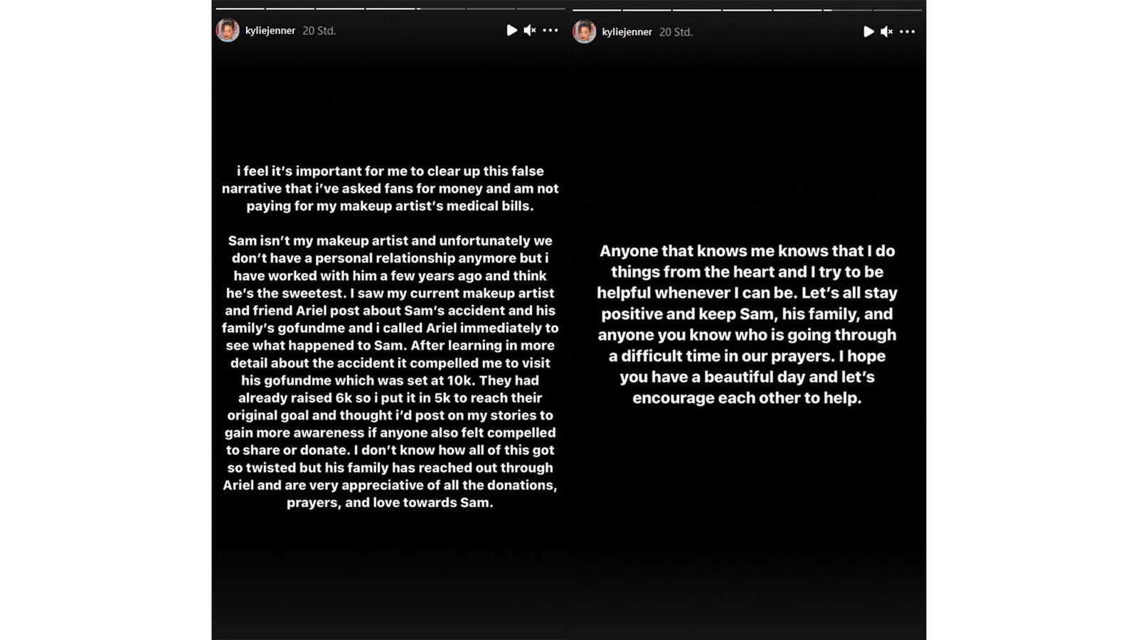 Kylie Jenners Statement auf Instagram