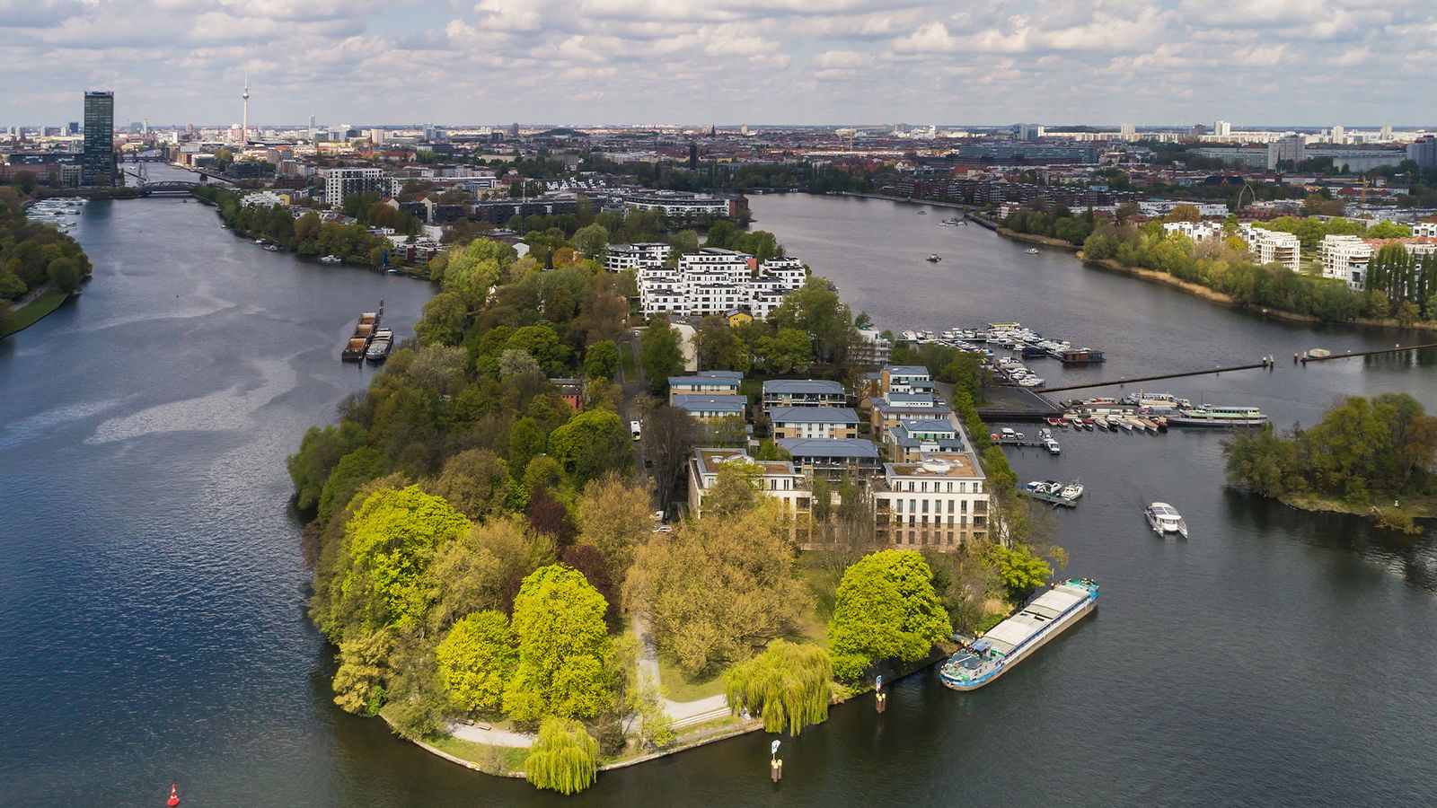 Alt Stralau von oben - KISS Sommer-Orte