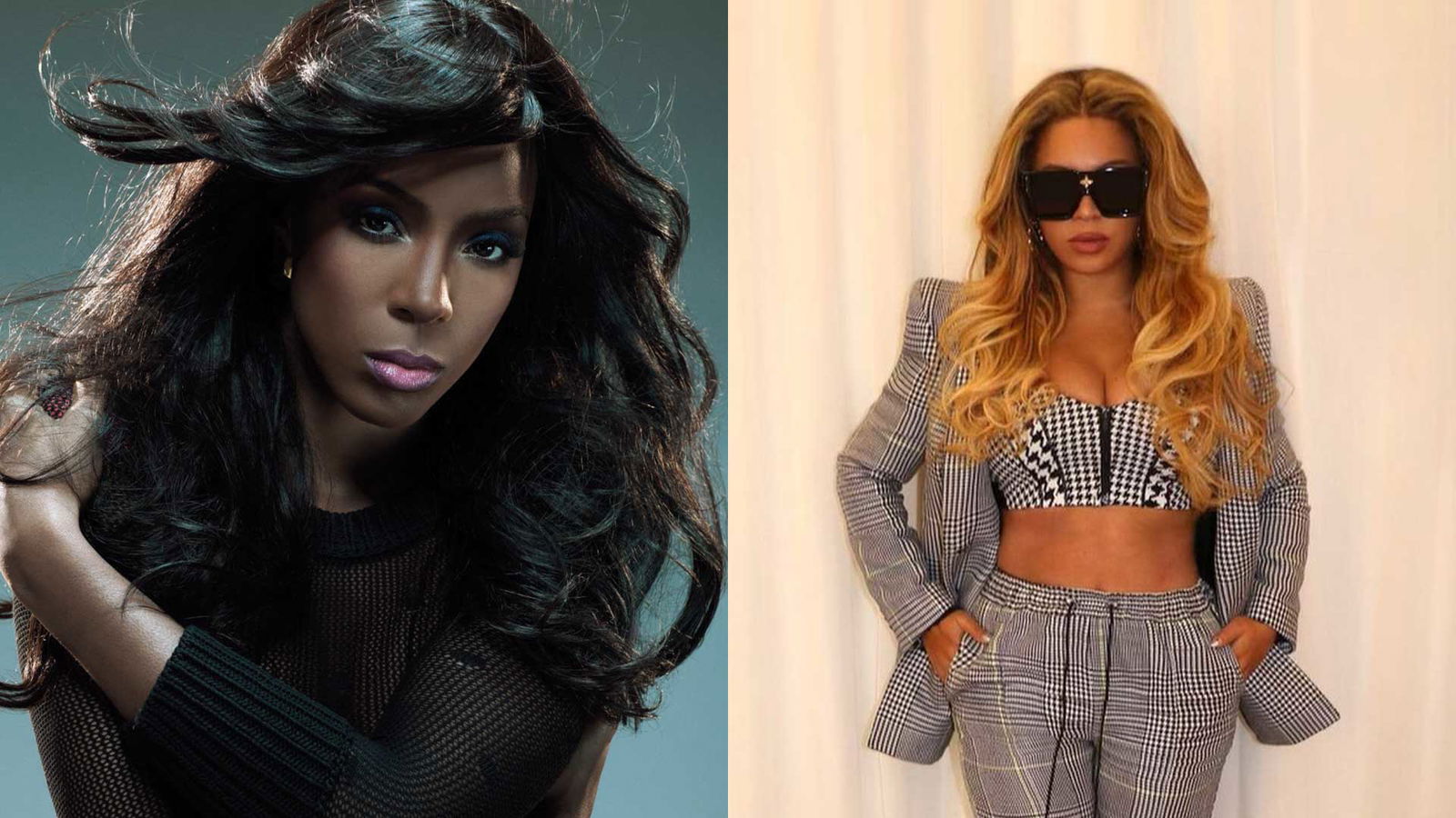 Collage Kelly Rowland und Beyoncé