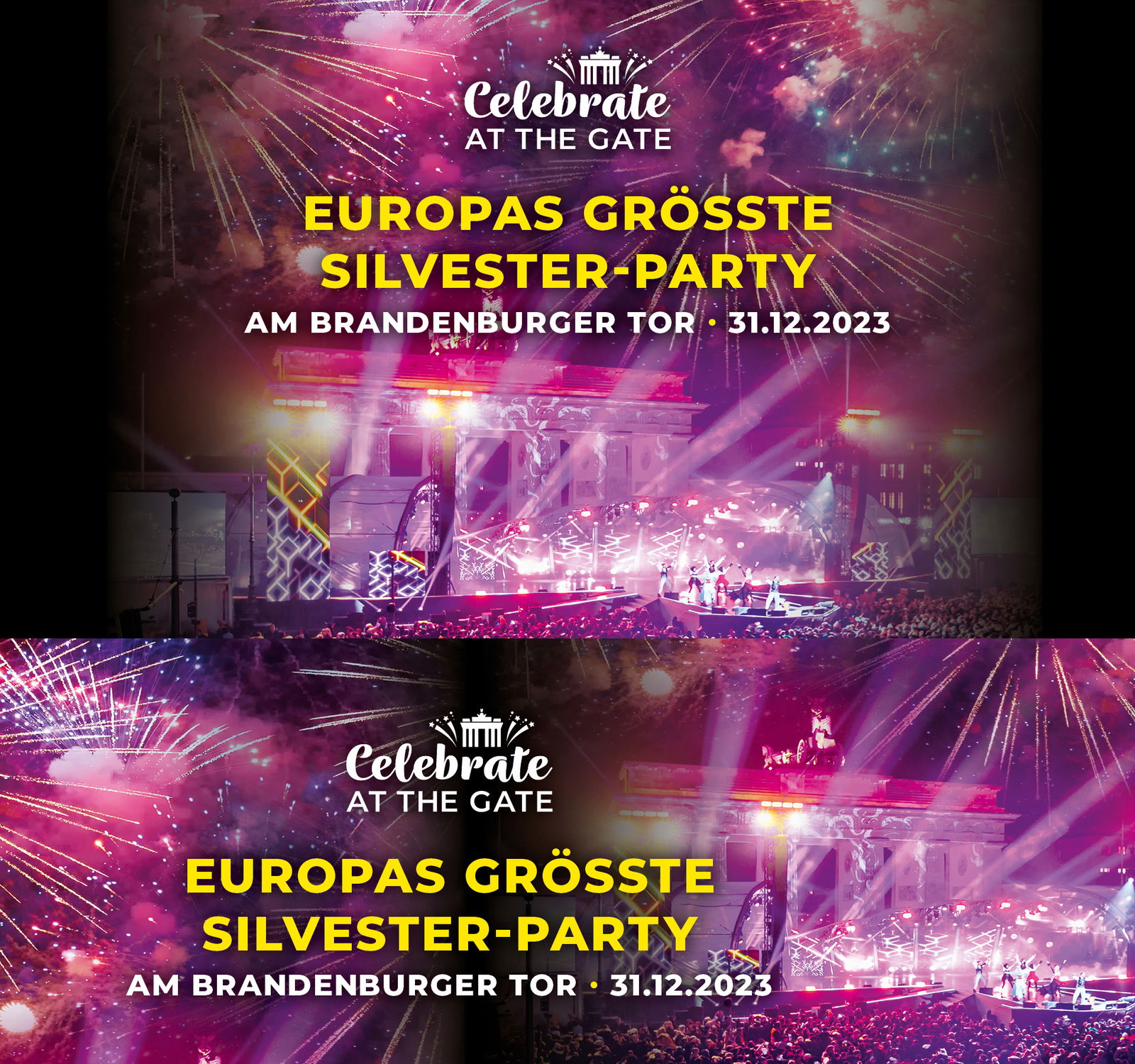 Europas größte Silvesterparty am Brandenburger Tor