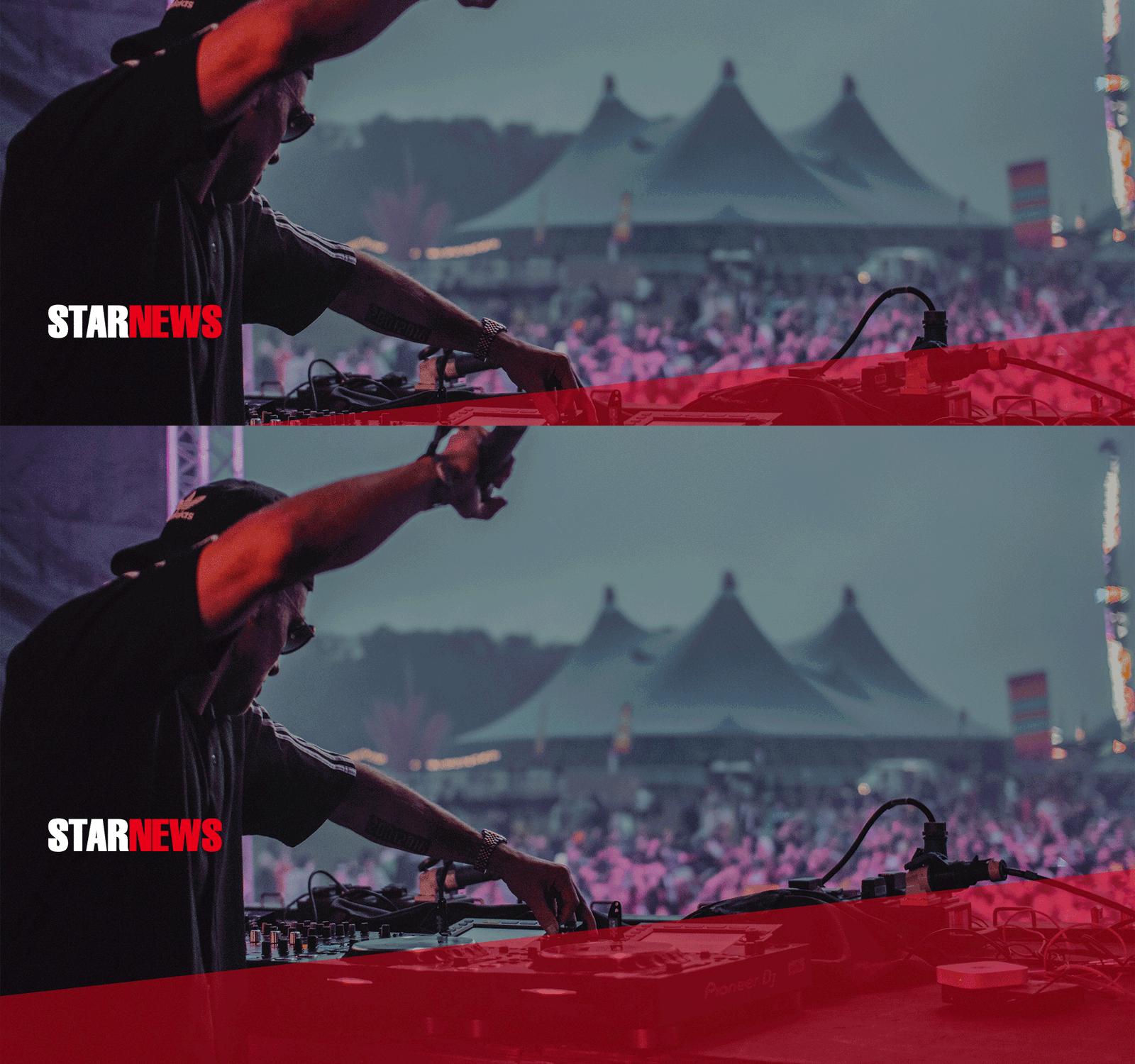 KISS FM Header Starnews Grafik von Festival-DJ