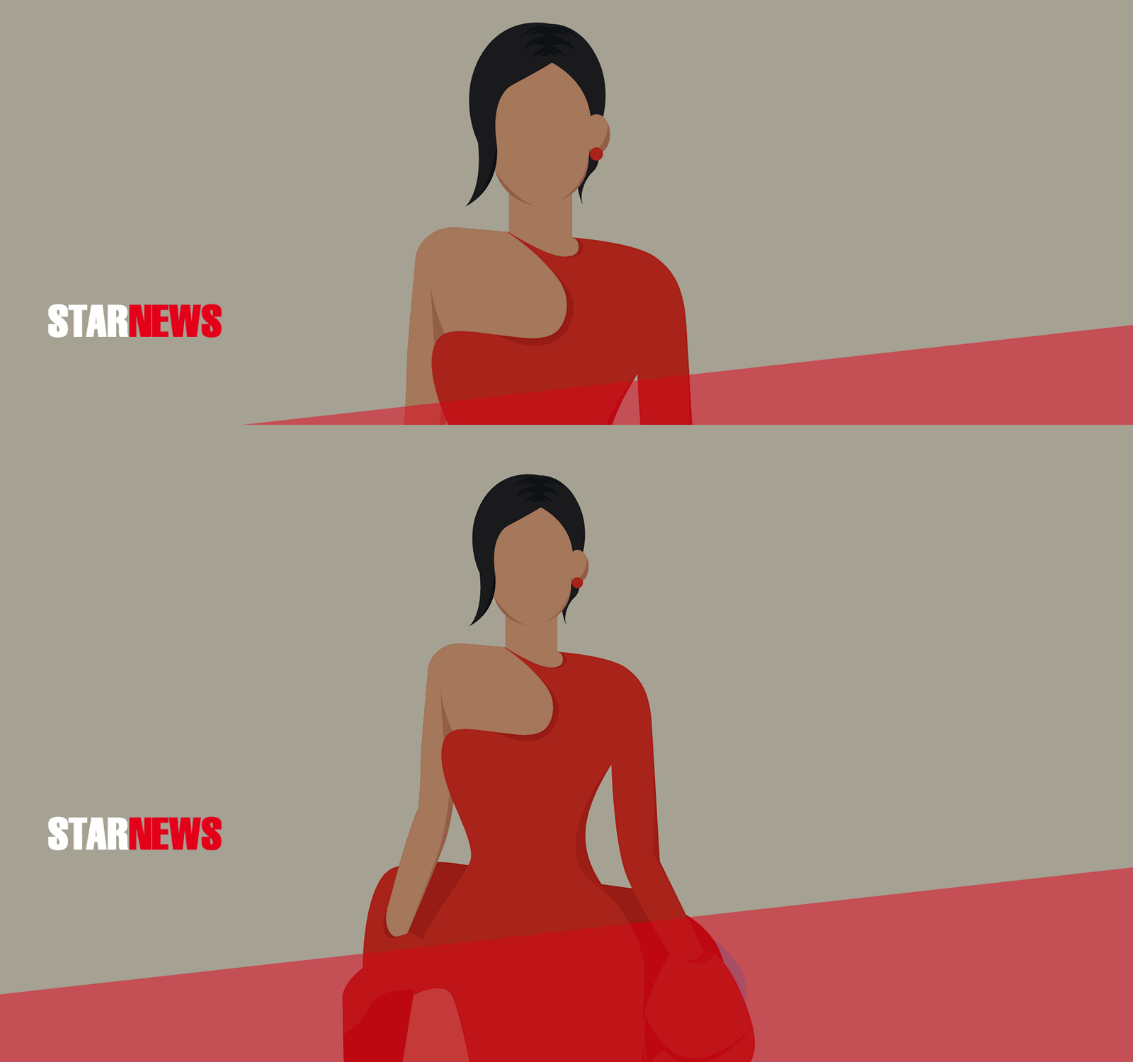 KISS FM Header Starnews Grafik von Kylie Jenner ohne Gesicht