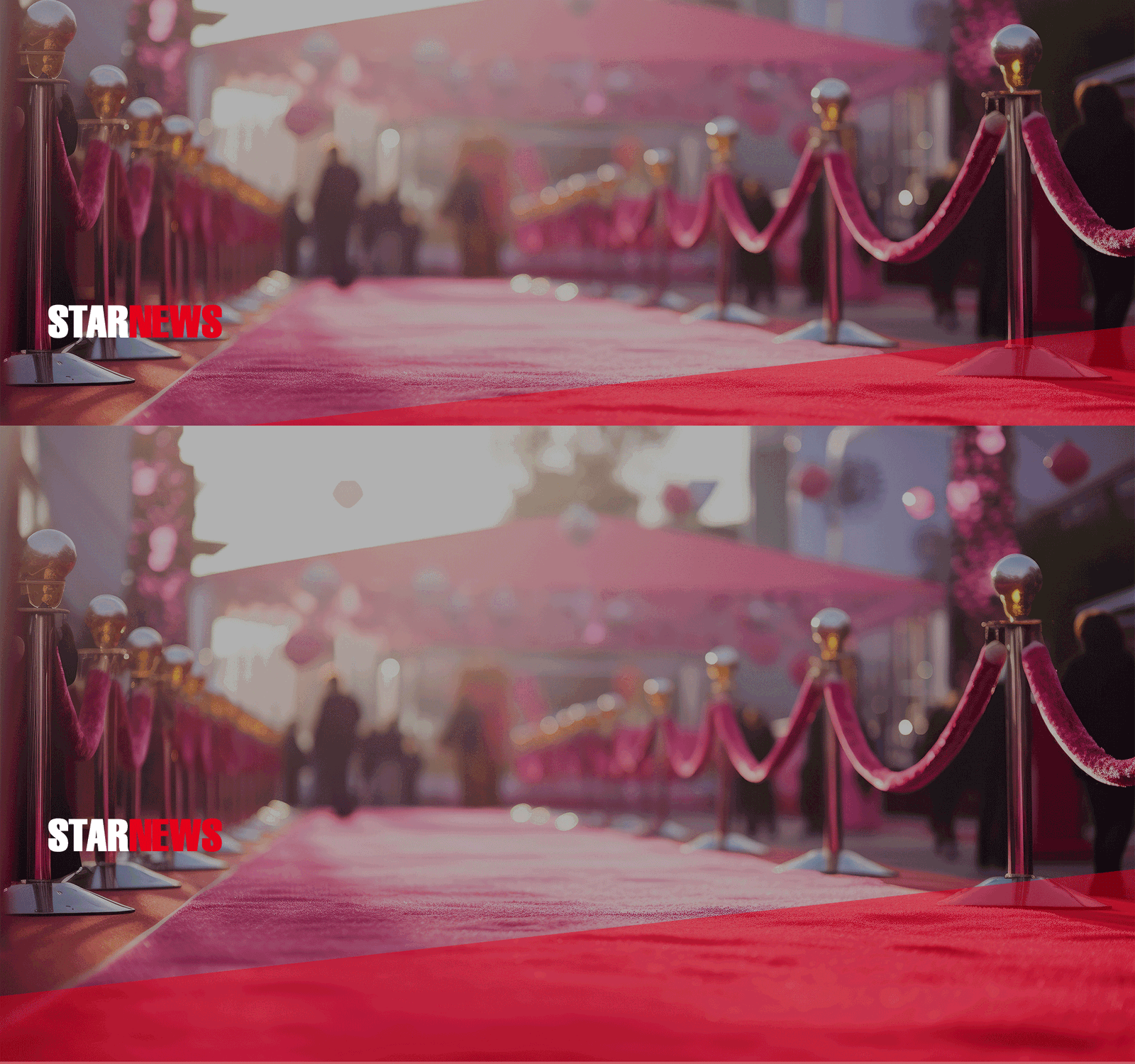 KissFM Star News Headerbild mit einem rotem Teppich im Hintergrund