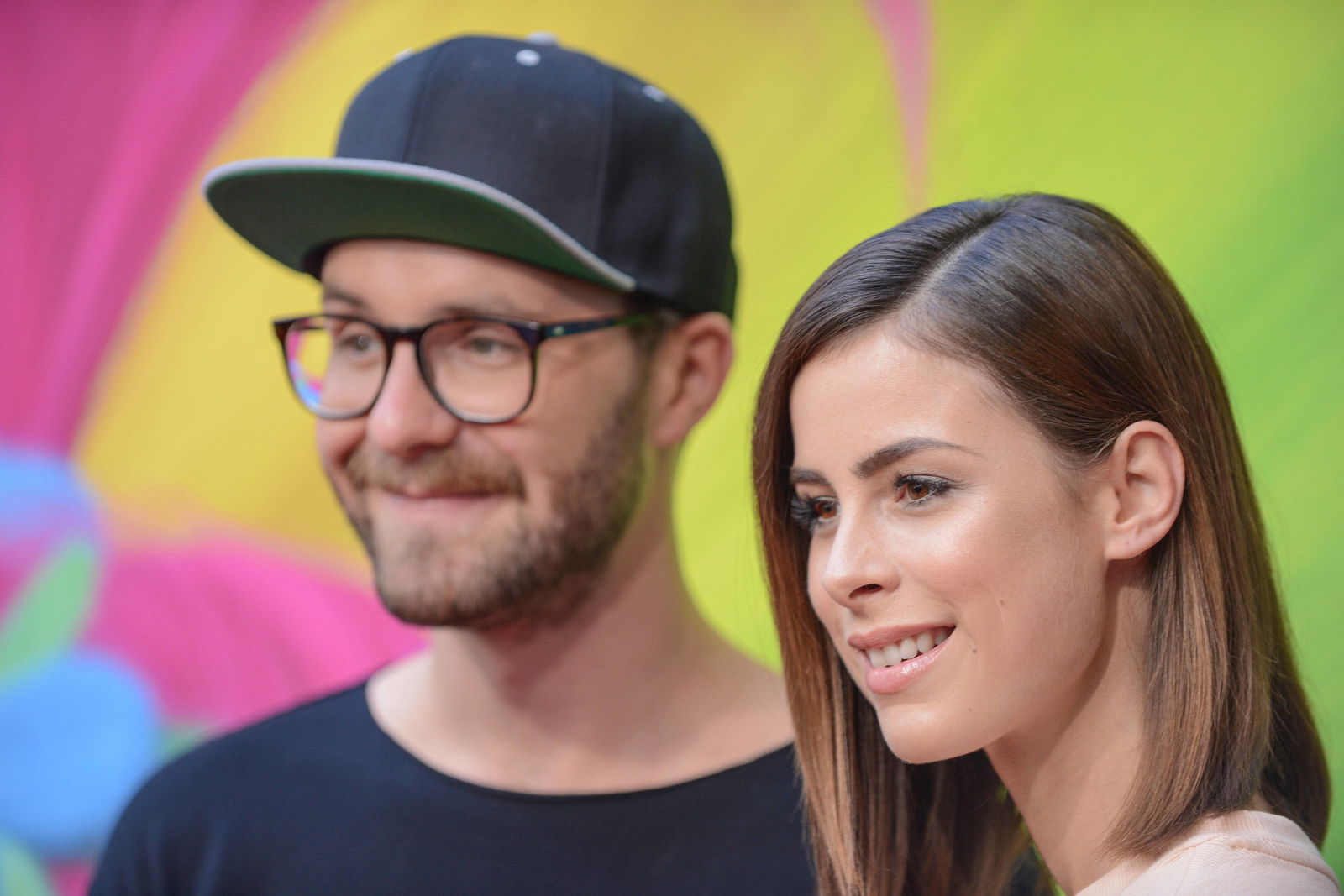 IMAGO / Eventpress, Mark Forster und Lena Meyer-Landrut bei der Trolls Premiere 2016