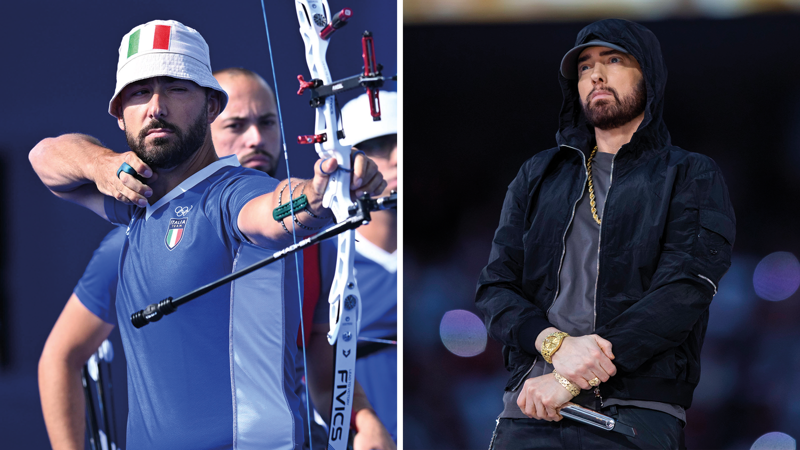 Star News Lookalike bei den Olympischen Spielen Der italienische Eminem
