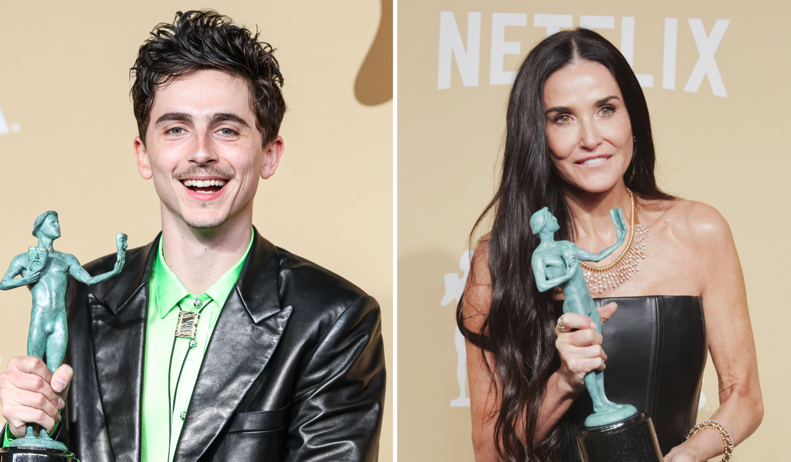 Demi Moore & Timothée Chalamet