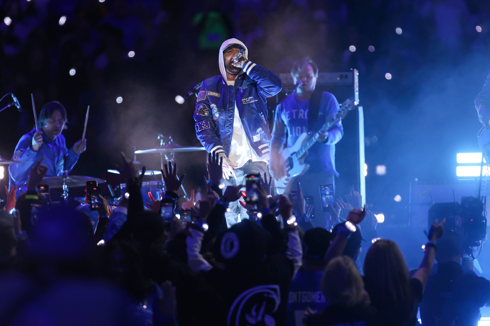 Eminem in Detroit bei einem NFL Auftritt